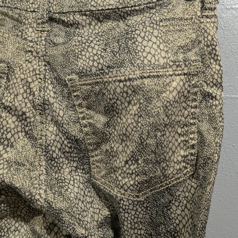 Slim Fit Men’s Snake-Print Pants in‎ Beige - Picture 7 of 9